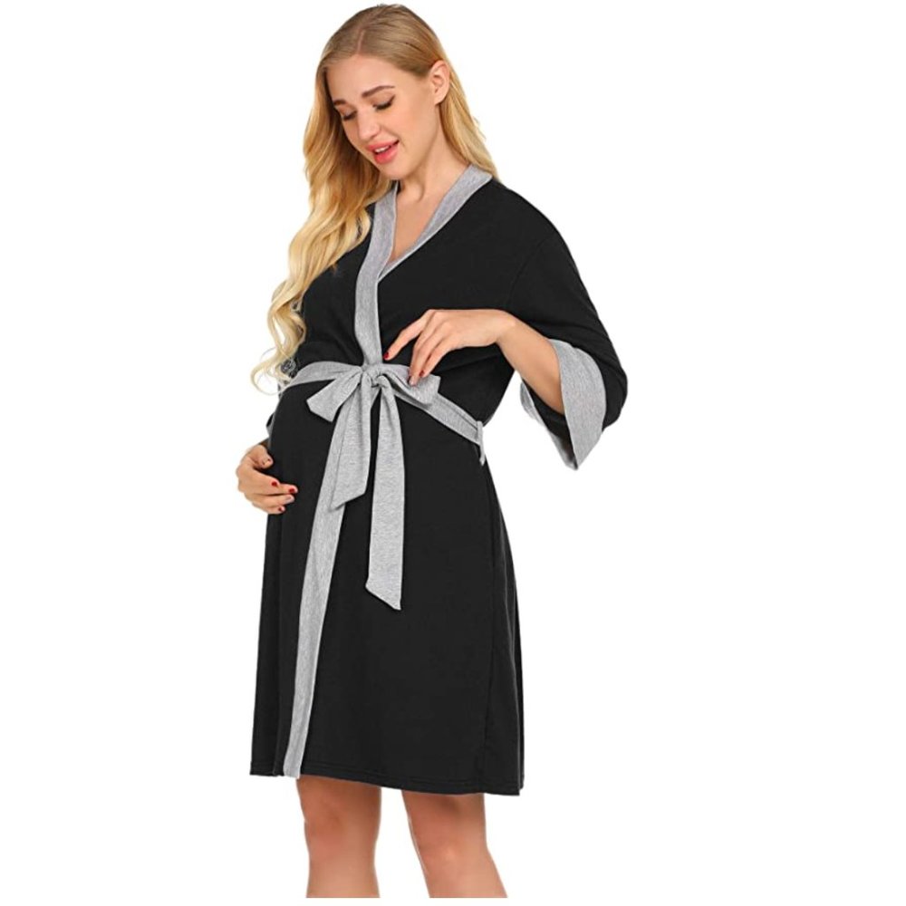 📦 Grey/Black Robe (S-5) - Picture 4 of 5